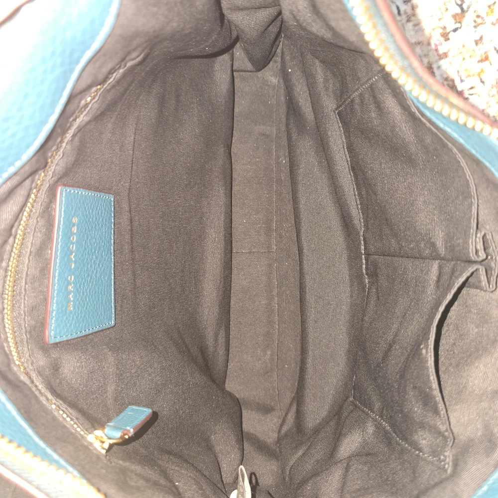 Marc Jacobs Teal Leather Hobo with Gold Hardware